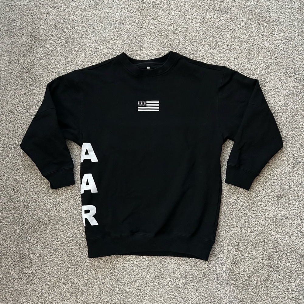 All American Roughneck Black Crewneck Sweatshirt